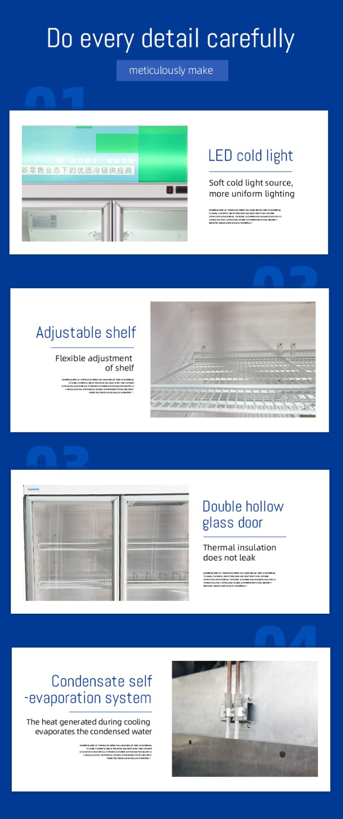 beverage refrigerator Glass door commercial beverage freezer flower display chiller refrigeration equipment