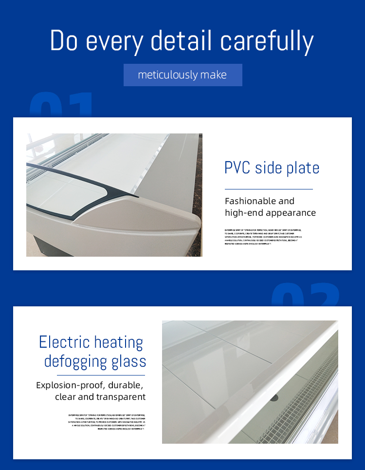 Commercial Supermarket Meat Display Refrigerator Open showcase