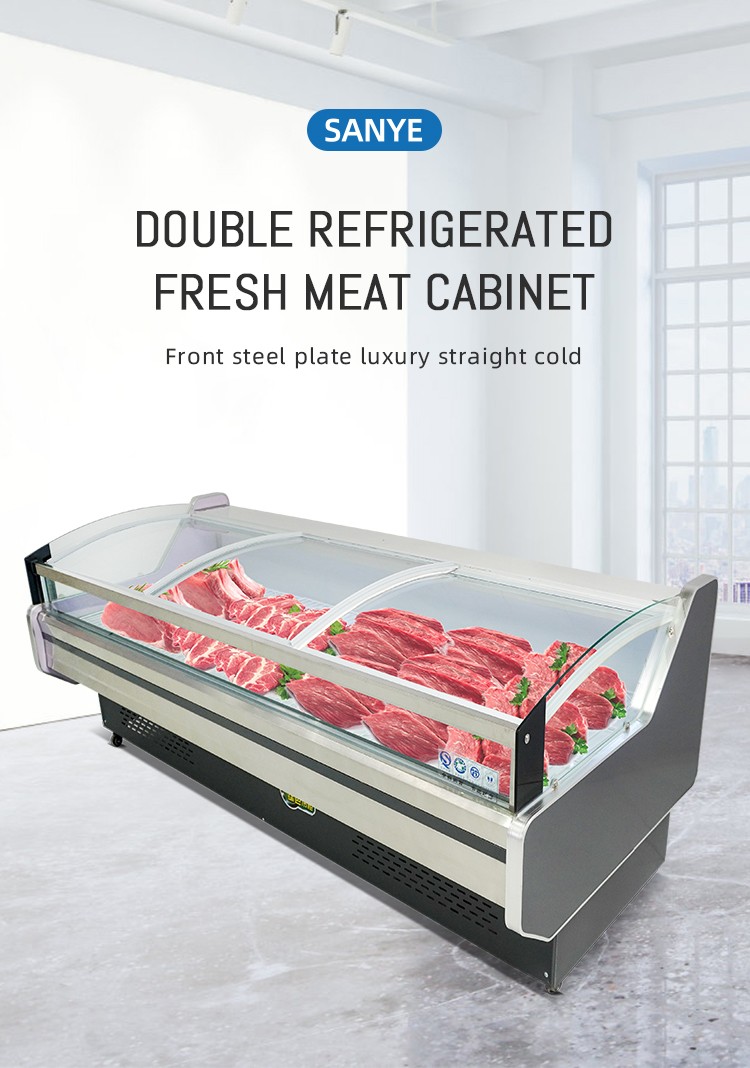 Commercial Open Counter Deli Fish Display Refrigerator