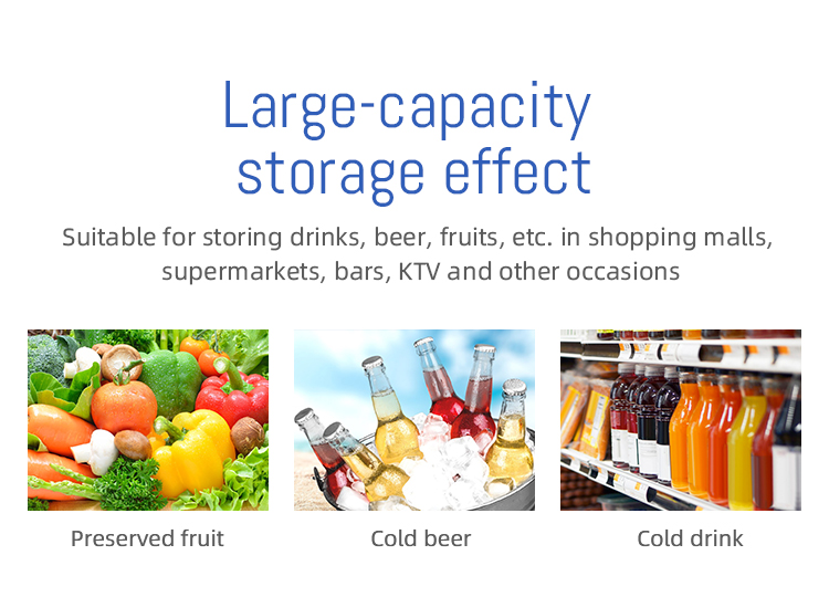 Sanye high quality Pepsi fridge 5 doors display freezer for grocery shops beverage refrigerators for supermarket