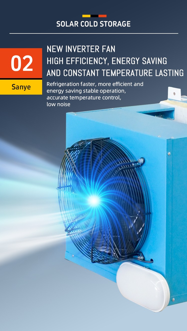 Sanye 20ft and 40ft Power System Container Solar Cold Room Portable Cold Storage for Fish Meat Fruits Vegetables for Sale