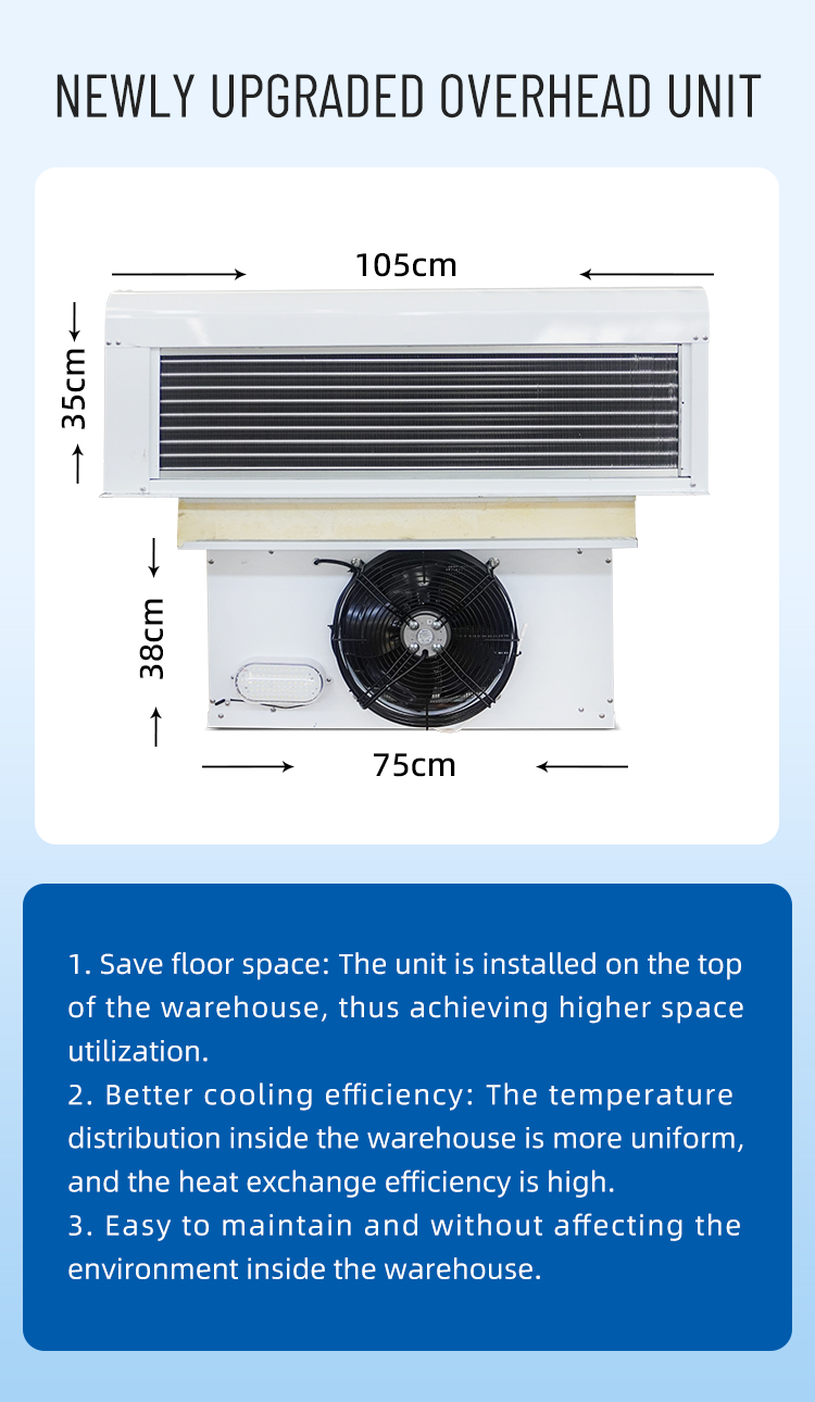 SANYE Eco-Friendly Container-Type Cold Storage Facility Top-Mounted Integrated Units for Restaurants Hotels R404a/R22