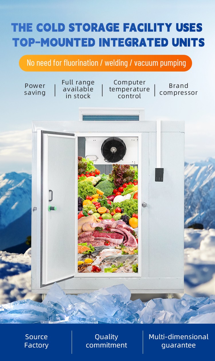 SANYE Eco-Friendly Container-Type Cold Storage Facility Top-Mounted Integrated Units for Restaurants Hotels R404a/R22