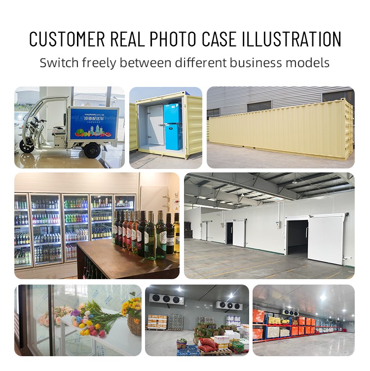 SANYE Eco-Friendly Container-Type Cold Storage Facility Top-Mounted Integrated Units for Restaurants Hotels R404a/R22