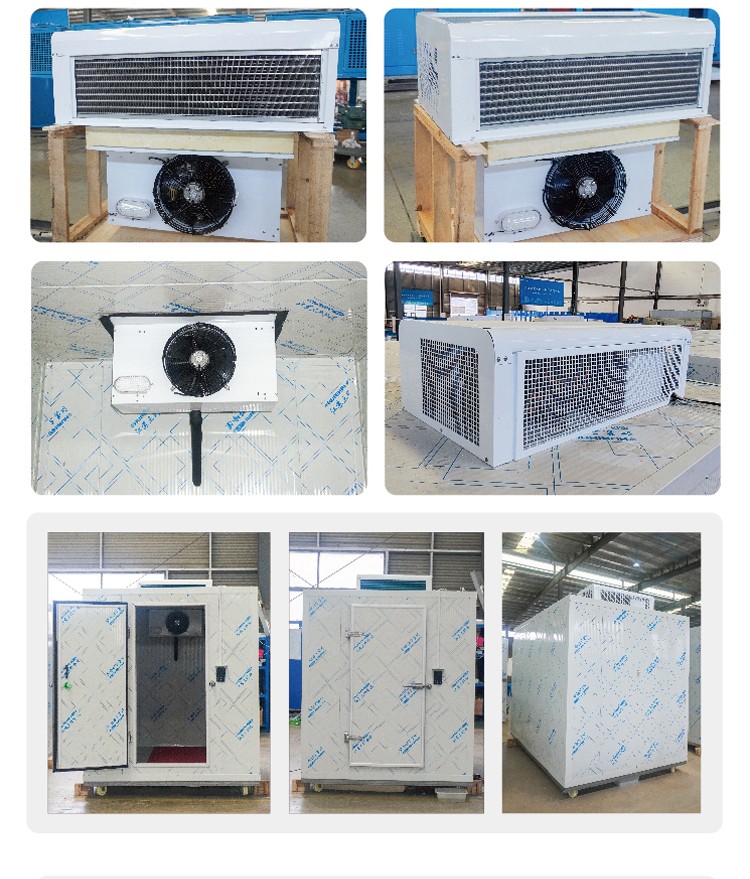 Easy Assembly Top-mounted Refrigeration Unit Energy-Saving Compressor and Evaporator for Mobile Cold Rooms Easy Assembly Top-mounted Refrigeration Unit Energy-Saving Compressor and Evaporator for Mobile Cold Rooms