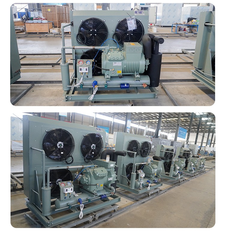 5 to 15HP Flat Type Condenser Piston Refrigeration Unit for Walk-in Cooler