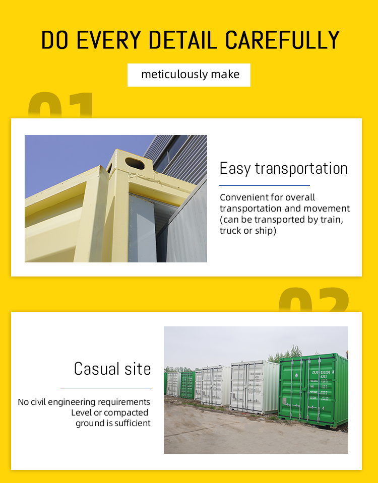 Plug-and-Play Container Cold Storage, Solar-Powered Mobile Cold Room, 20ft/40ft Freezer for Food/Meat/Vegetables