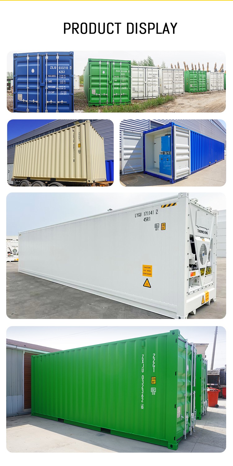 Plug-and-Play Container Cold Storage, Solar-Powered Mobile Cold Room, 20ft/40ft Freezer for Food/Meat/Vegetables