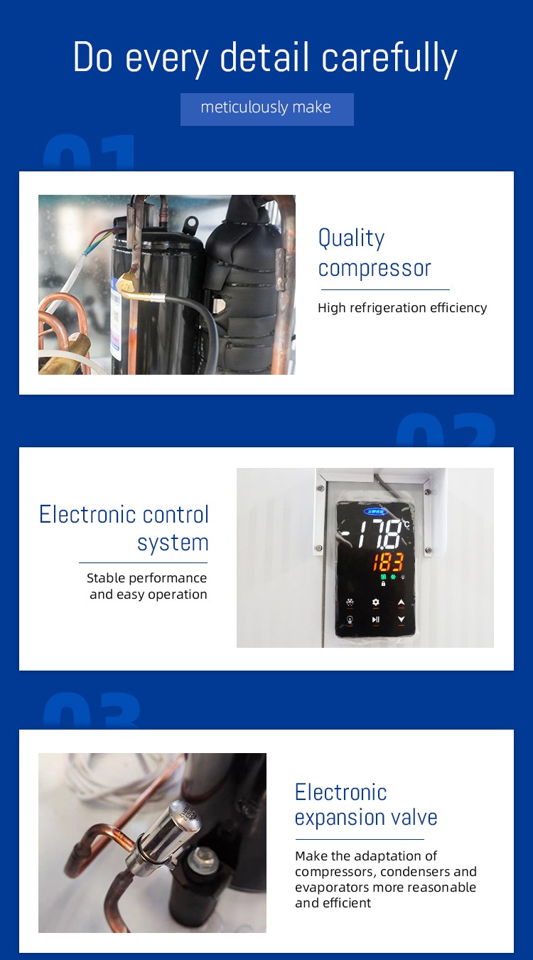 3HP Vegetable Cooler Refrigeration Unit Monoblock freezer refrigeration unit for cold room