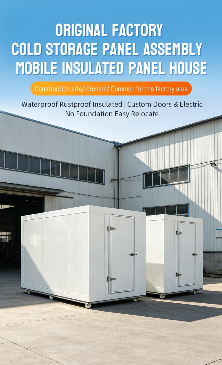Mobile Insulated Prefab House / Mobile Cold Storage Panel Assembled House