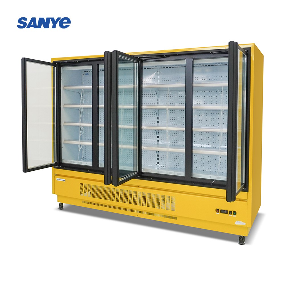 Sanye high quality Pepsi fridge 5 doors display freezer for grocery shops beverage refrigerators for supermarket