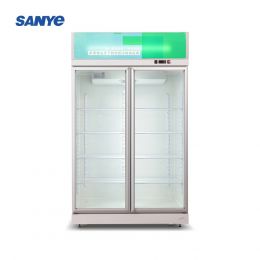 beverage refrigerator Glass door commercial beverage freezer flower display chiller refrigeration equipment