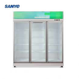 Commercial display beverage cooler refrigerator