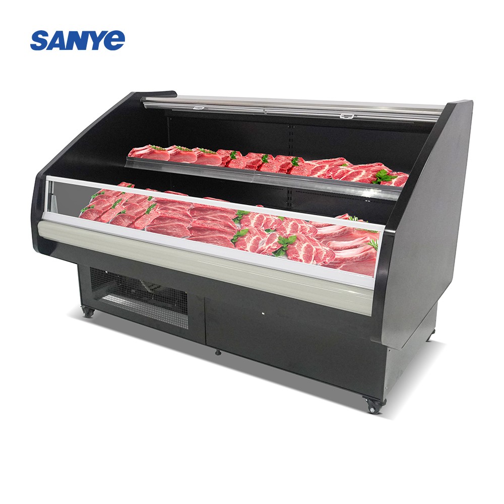 Supermarket Showcase Commercial Meat Double display counter Shop Equipment