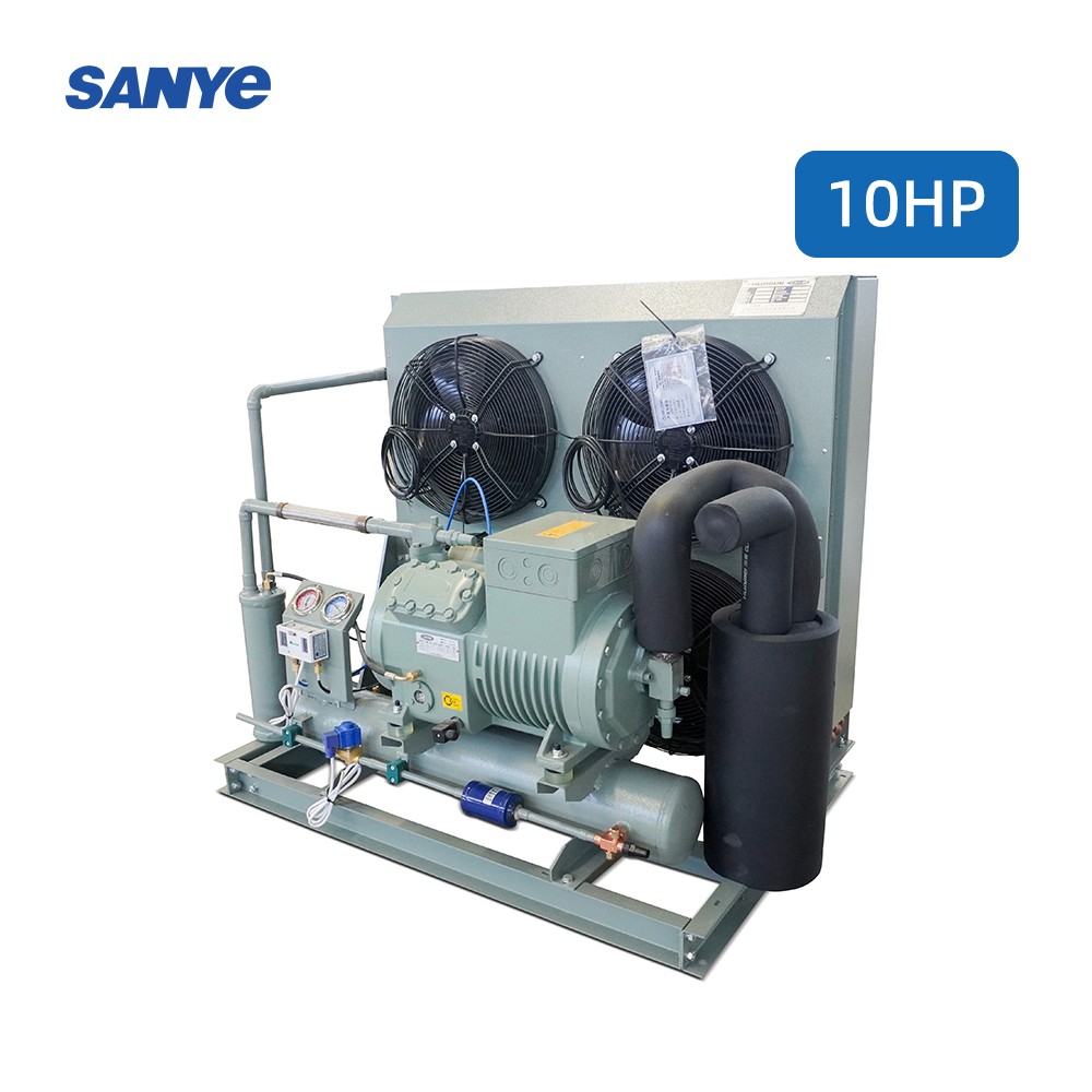5 to 15HP Flat Type Condenser Piston Refrigeration Unit for Walk-in Cooler & Freezer